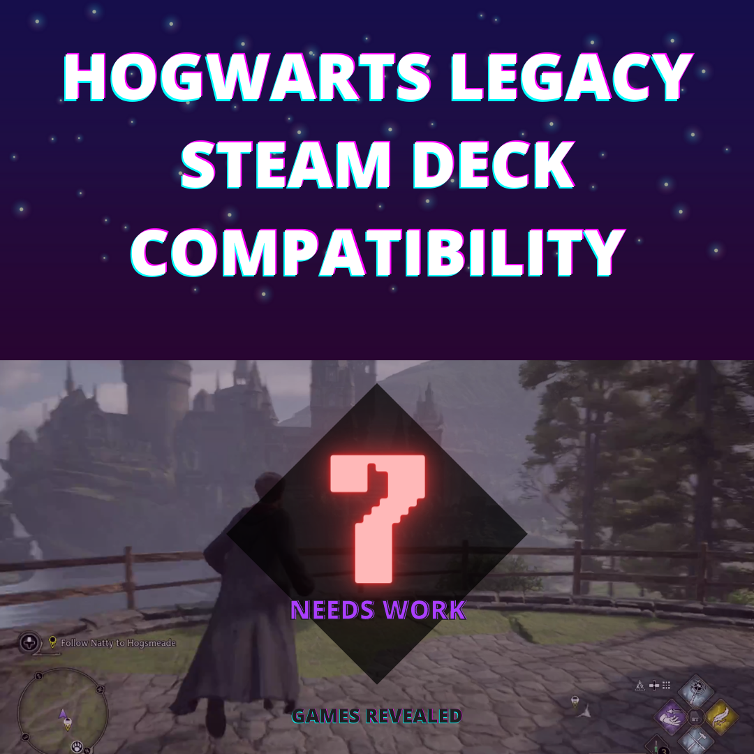 Hogwarts Legacy Steam Deck Landing Page